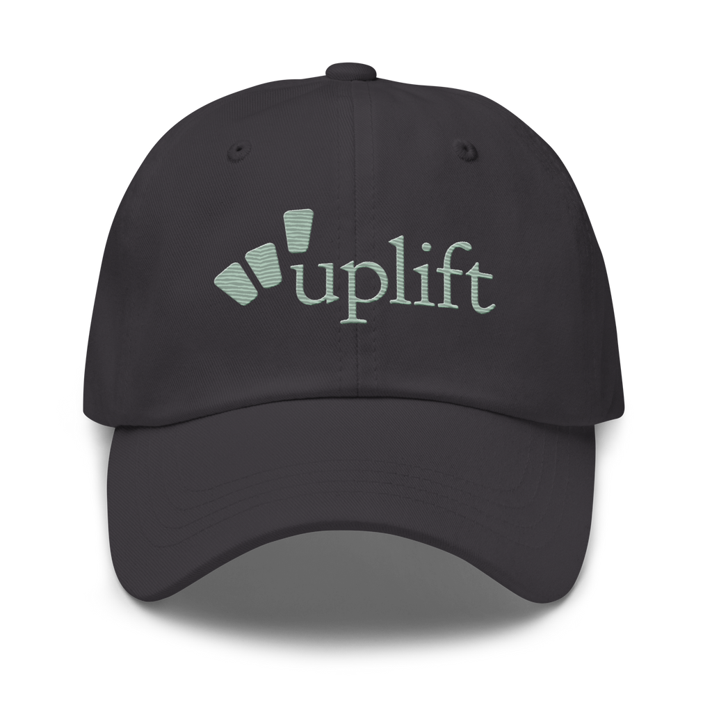 uplift classic dad hat - charcoal / sage