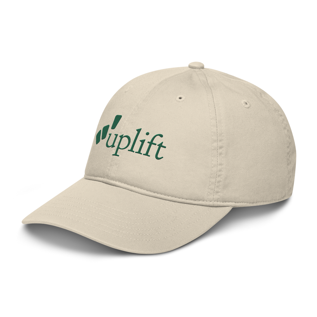 uplift baseball cap - cream / emerald