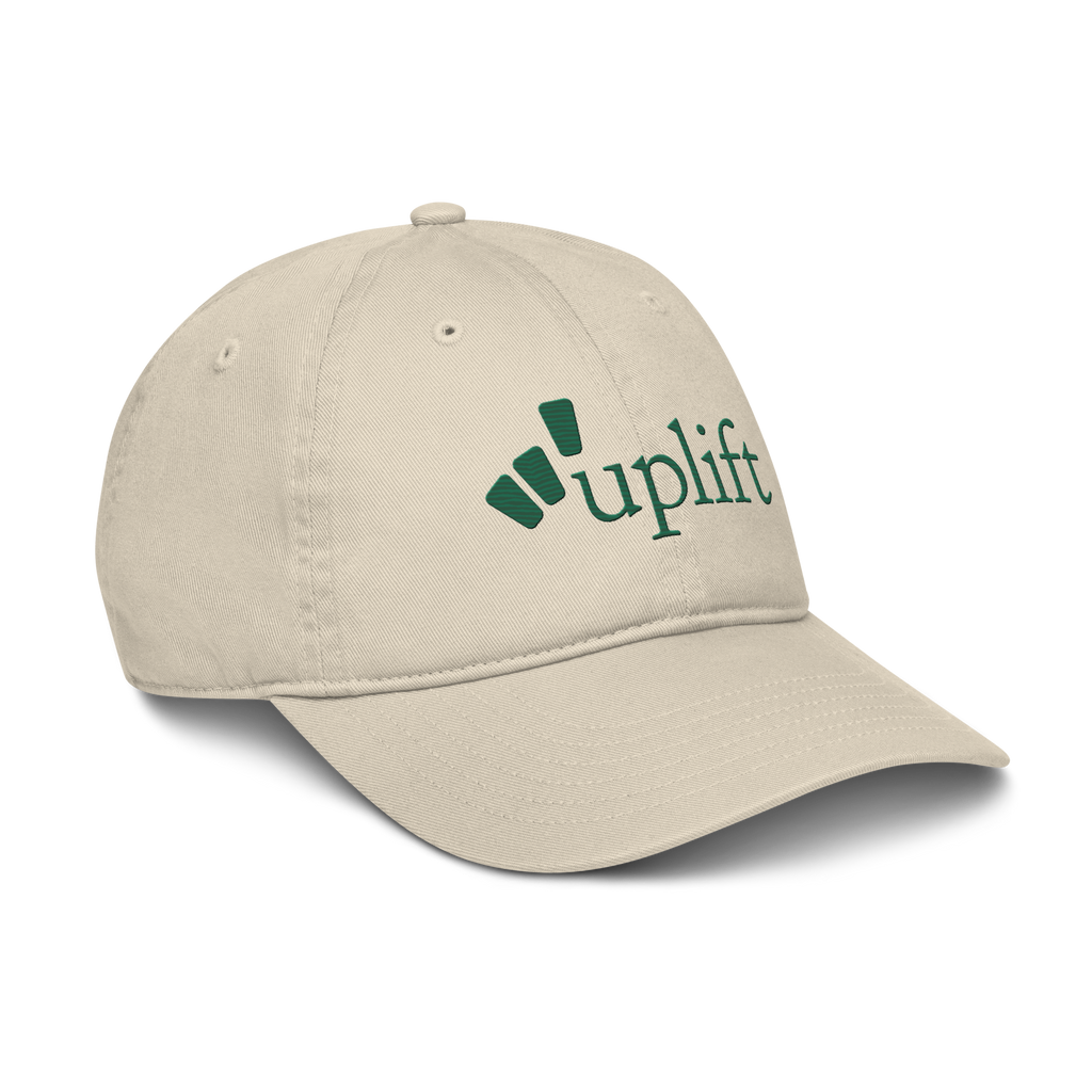 uplift baseball cap - cream / emerald