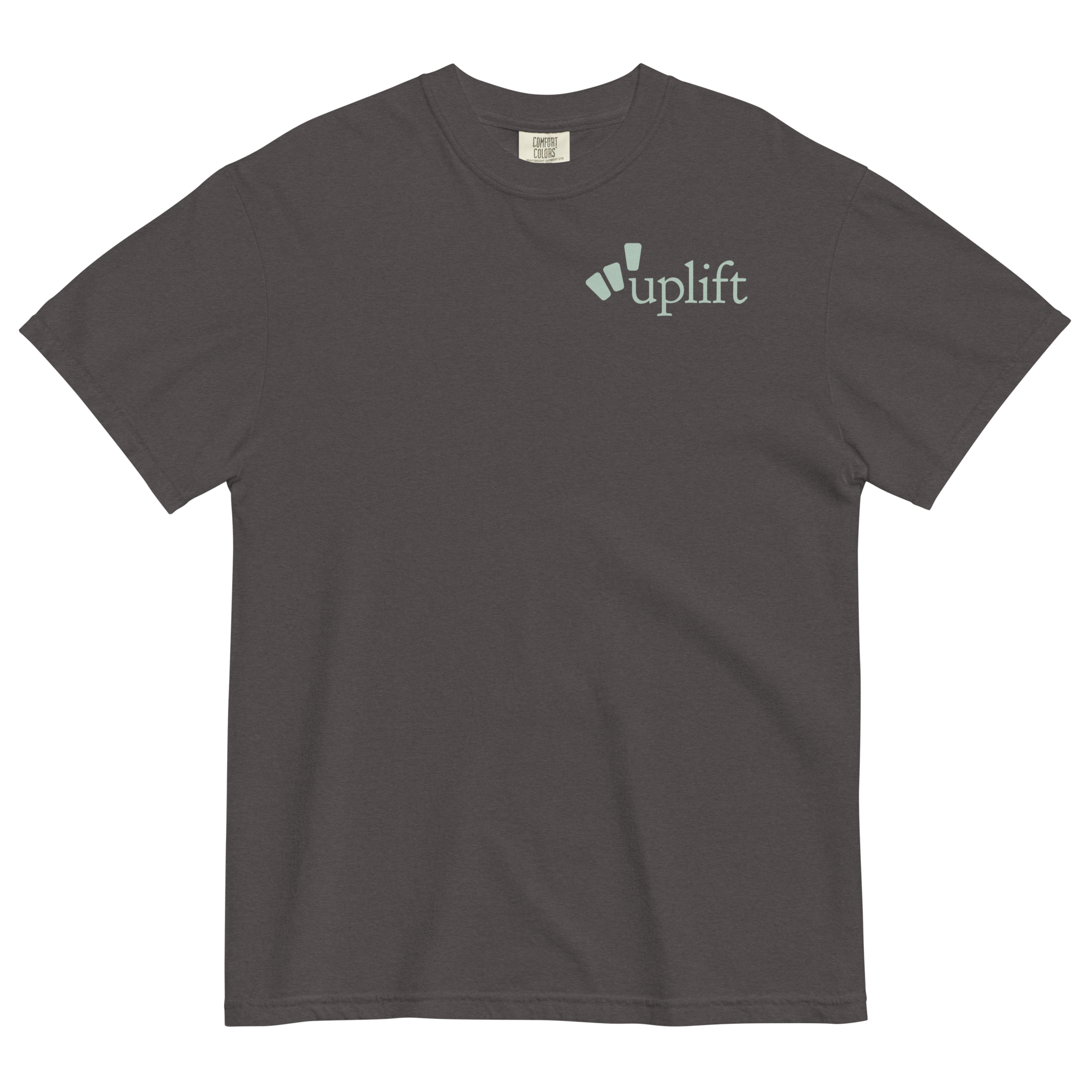 uplift classic t-shirt - charcoal / sage