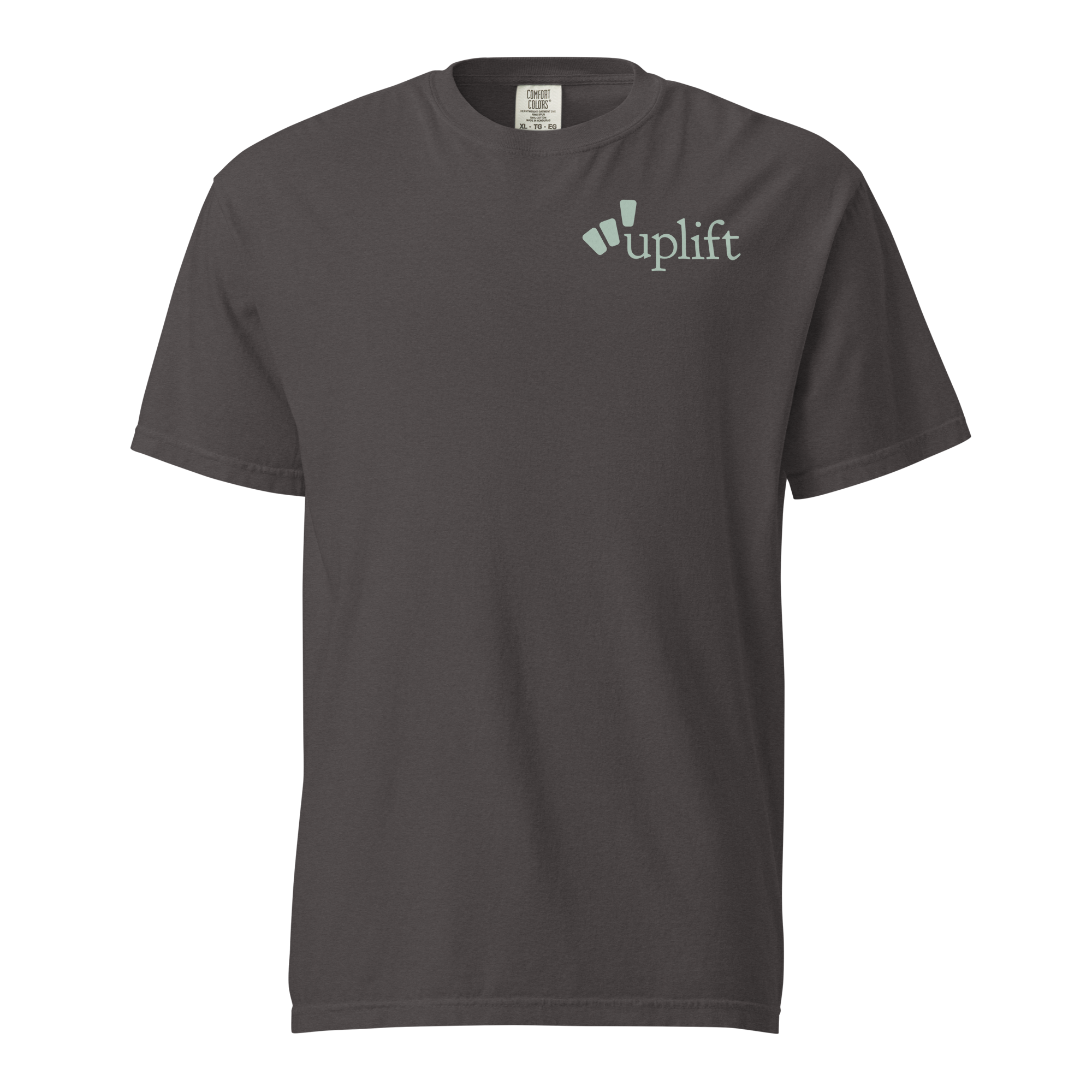 uplift classic t-shirt - charcoal / sage